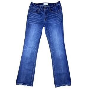 BKE Stella Mid-Rise Slim Fit Tailored Bootcut Denim Jeans Dark Wash Women's 31